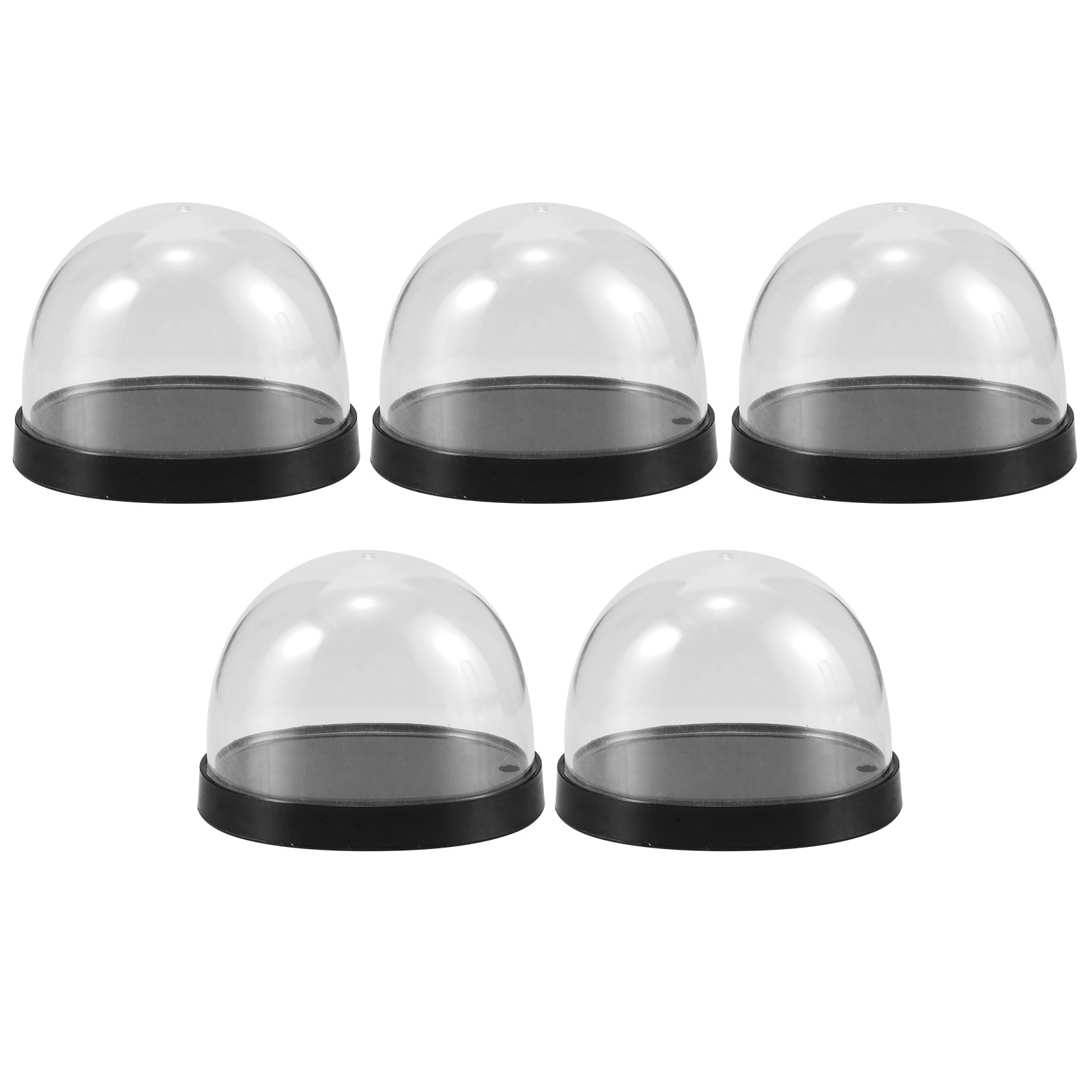 Plastic Dome Clear - 5セット 透明プラスチック製 クローシュドーム 花のディスプレイケース クリアミニドームトレイ ショーケース