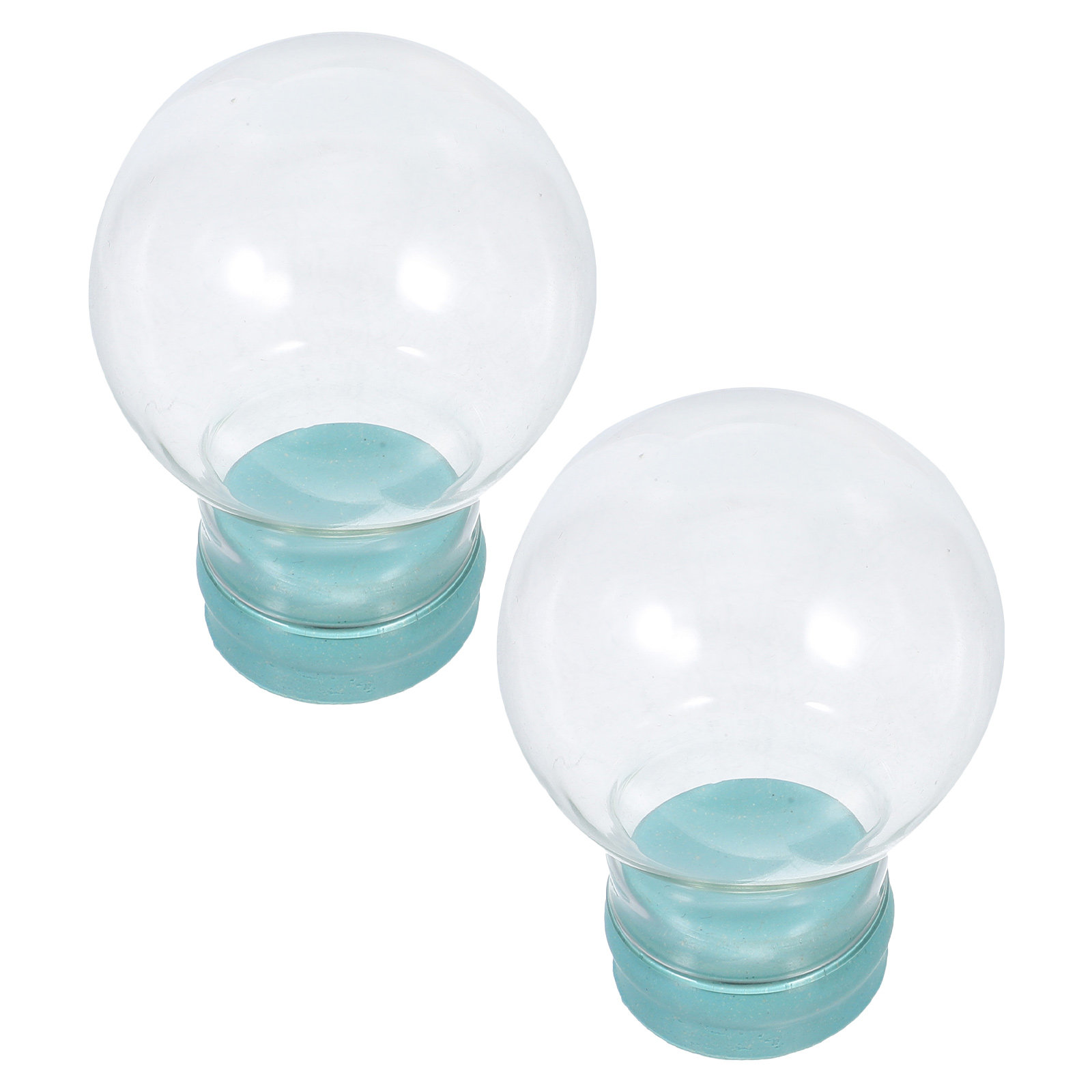2 個のクリアスノーグローブドームガラス DIY 充填可能ボ - Plastic Dome Clear のレビューと価格