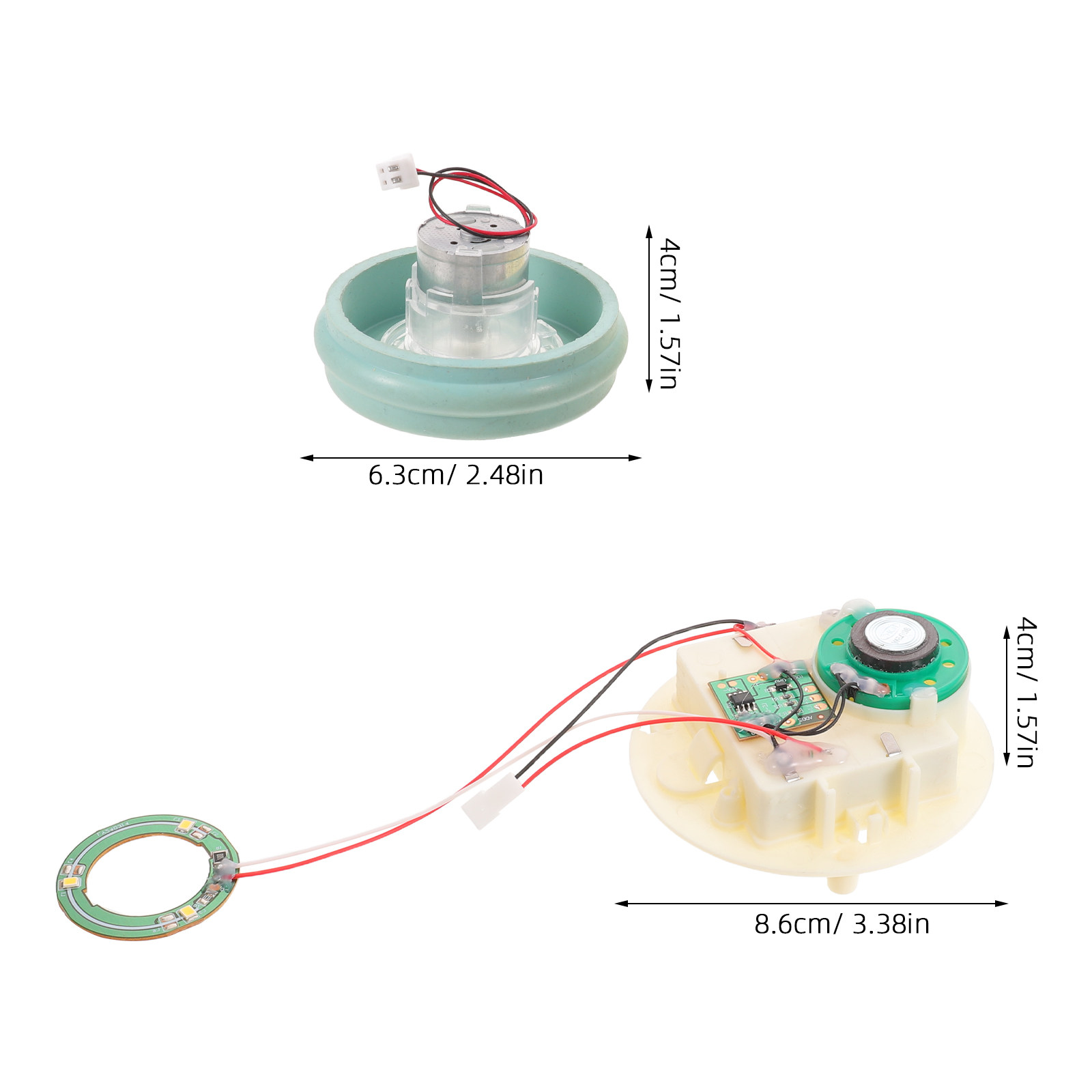 音楽と光付きスノードームキット DIY バッテリーボックスス - Plastic Dome Clear のレビューと価格