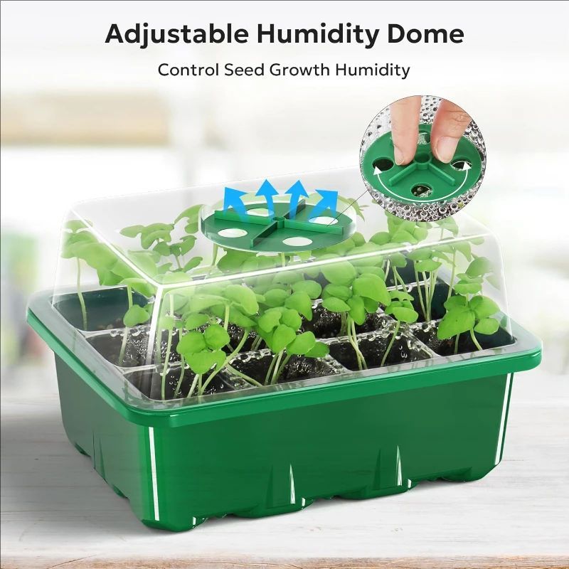 10個/5個入り 苗床トレイ 種子スターターキット ミニプロ - Humidity Dome Kit のレビューと価格