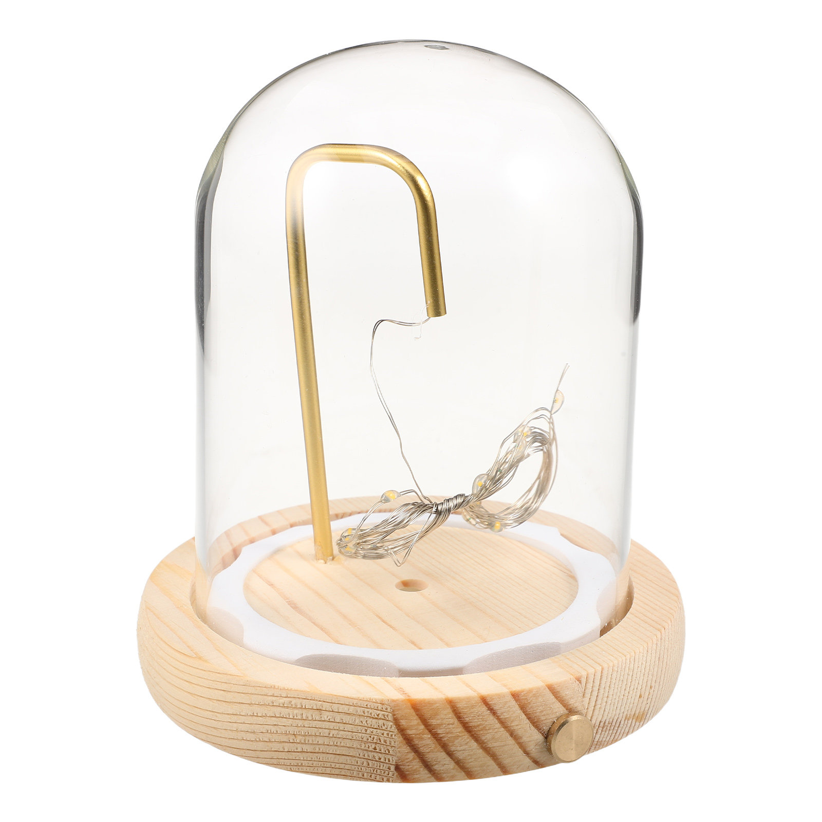 木製ベース付きガラスドーム型ディスプレイケース 4.72イン - Plastic Dome Clear のレビューと価格