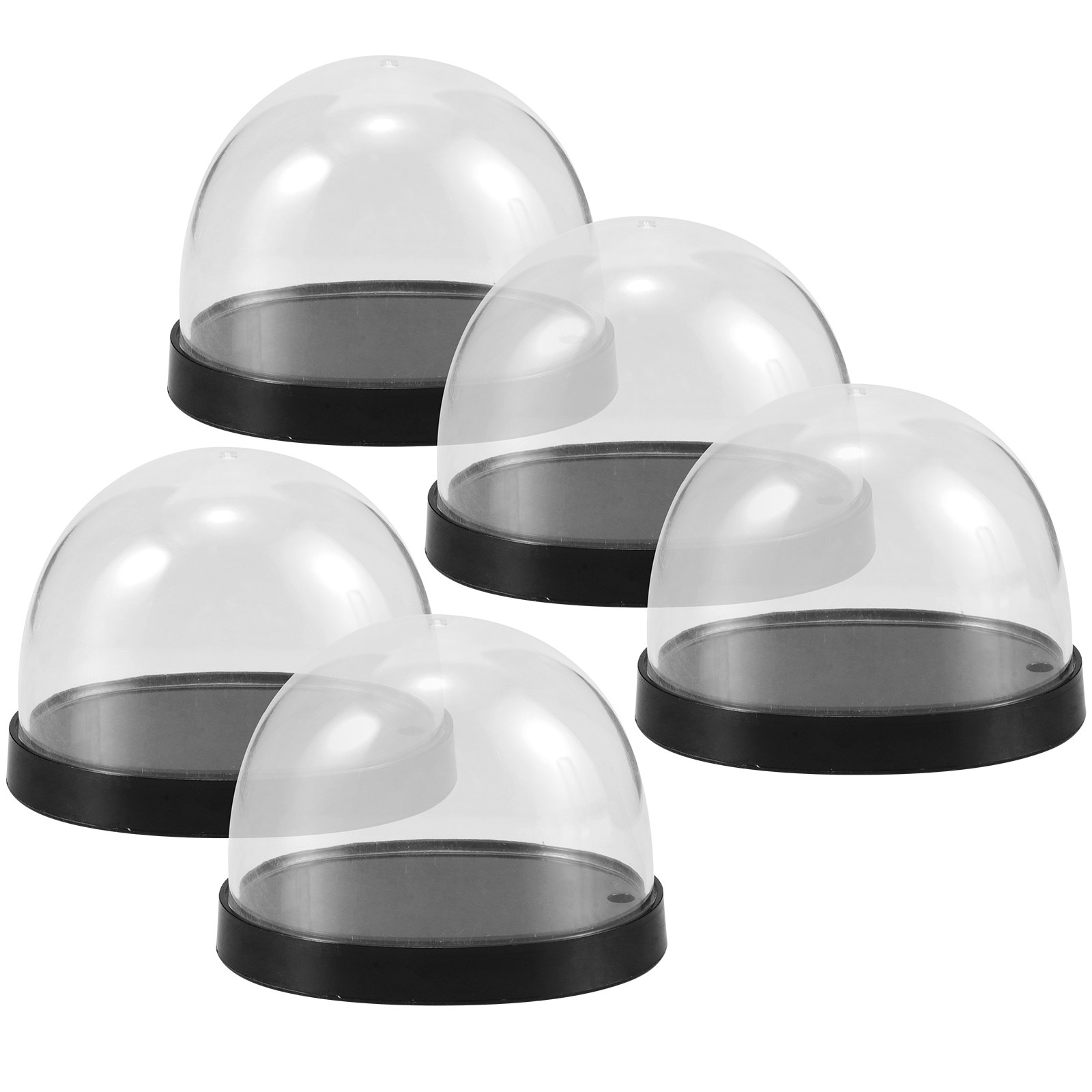 5セット ガラス製クローシェドーム 透明プラスチックディスプ - Plastic Dome Clear のレビューと価格