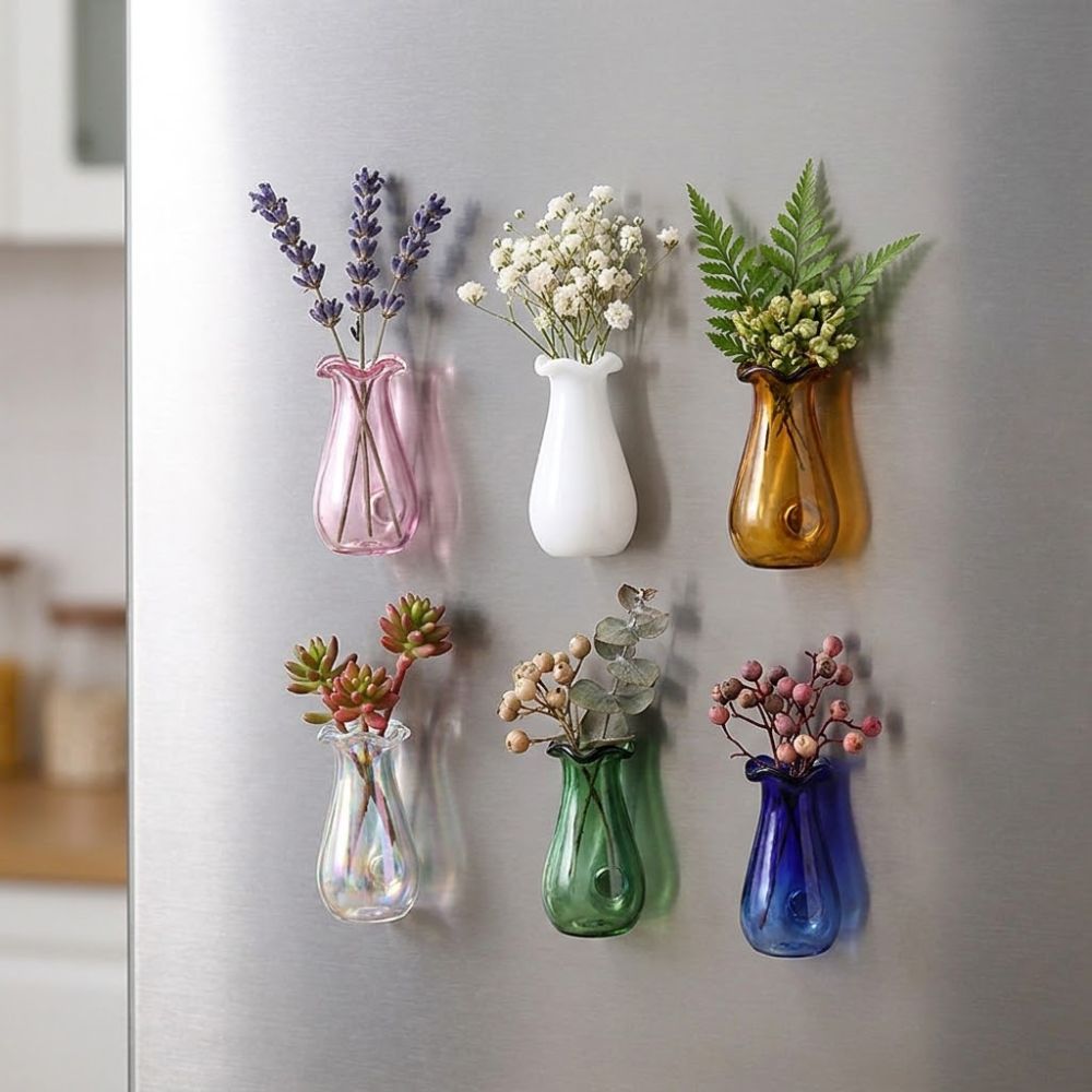 6 個 DIY 3D ミニ花瓶マグネットモダンな絶妙な磁気ガ - Propagation Station Vase のレビューと価格